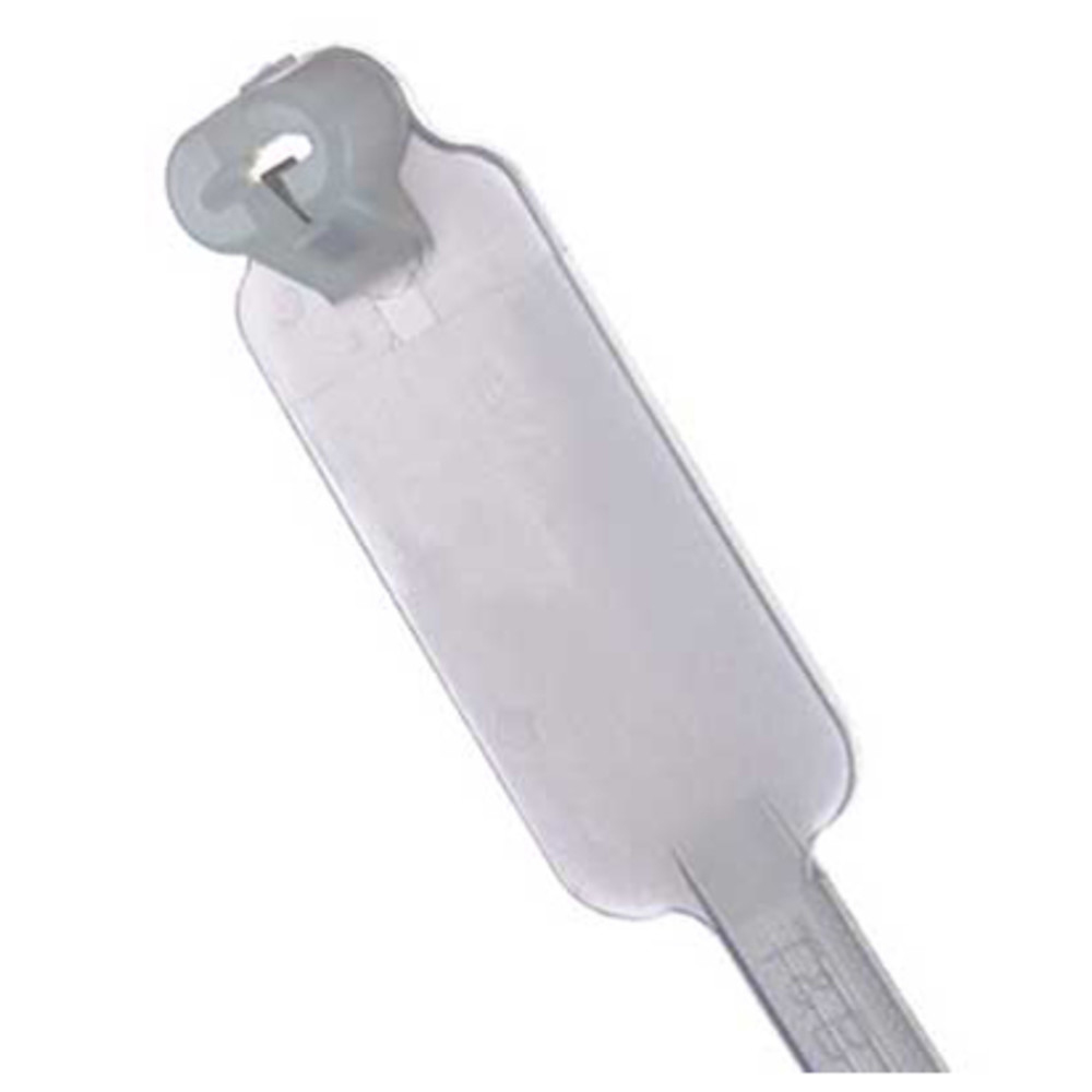 Kabelbinder mit anliegendem Markierfeld, natur, 4,8 x 184 mm