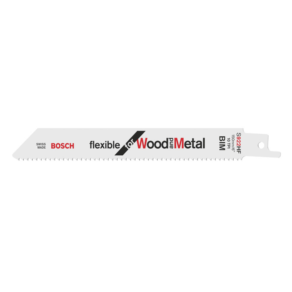 Säbelsägeblatt S 922 HF, Flexible for Wood and Metal, 100er-Pack, 150 mm