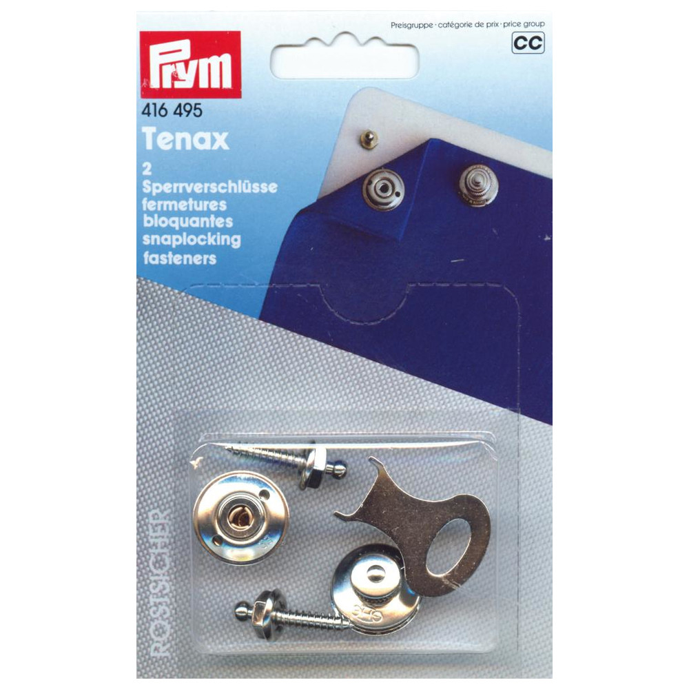 Tenax-Sperrverschluss Messing vernickelt