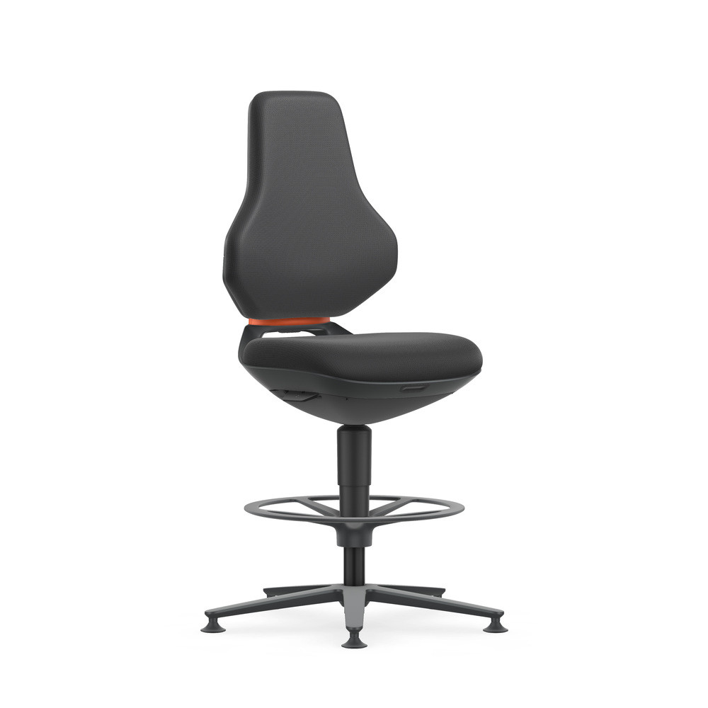 Bimos Drehstuhl Texon, Gleiter/Fußring, ESD, Supertec schwarz, Bild 5