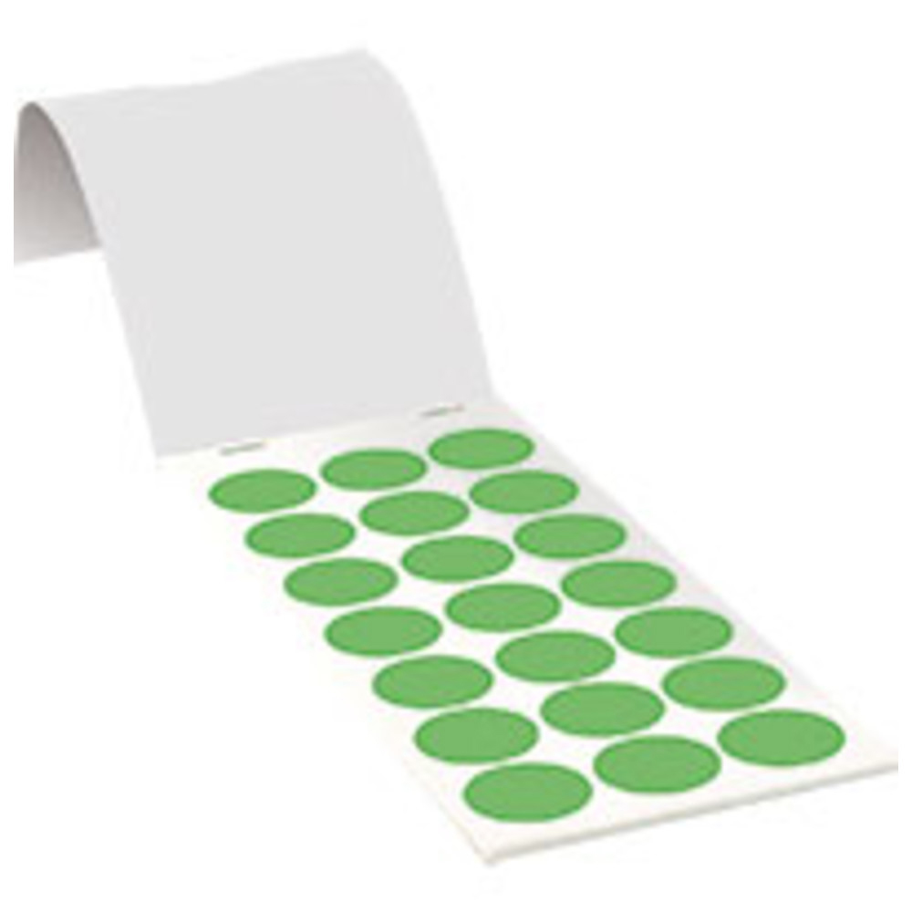 Dönges Markierungspunkt, Haftpapier, Ø 25 mm, 105 Stück, grün