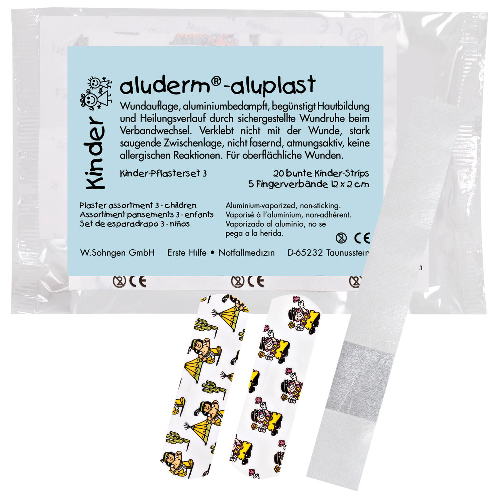 aluderm-aluplast Kinder-Pflasterset, 25 Strips