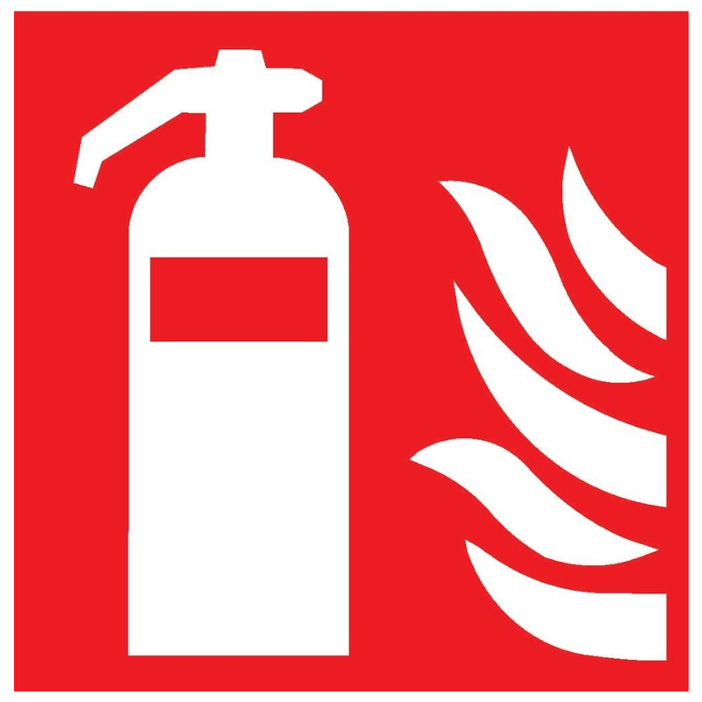 Schild Alu nl 150 x 150 mm Feuerlöscher ISO