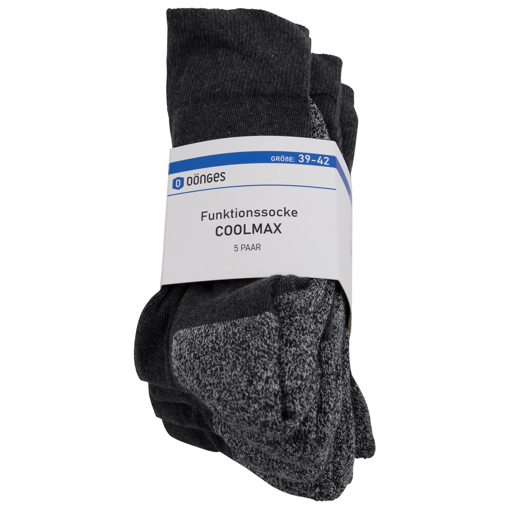 Dönges Funktionssocke Coolmax, grau, Größe 39-42
