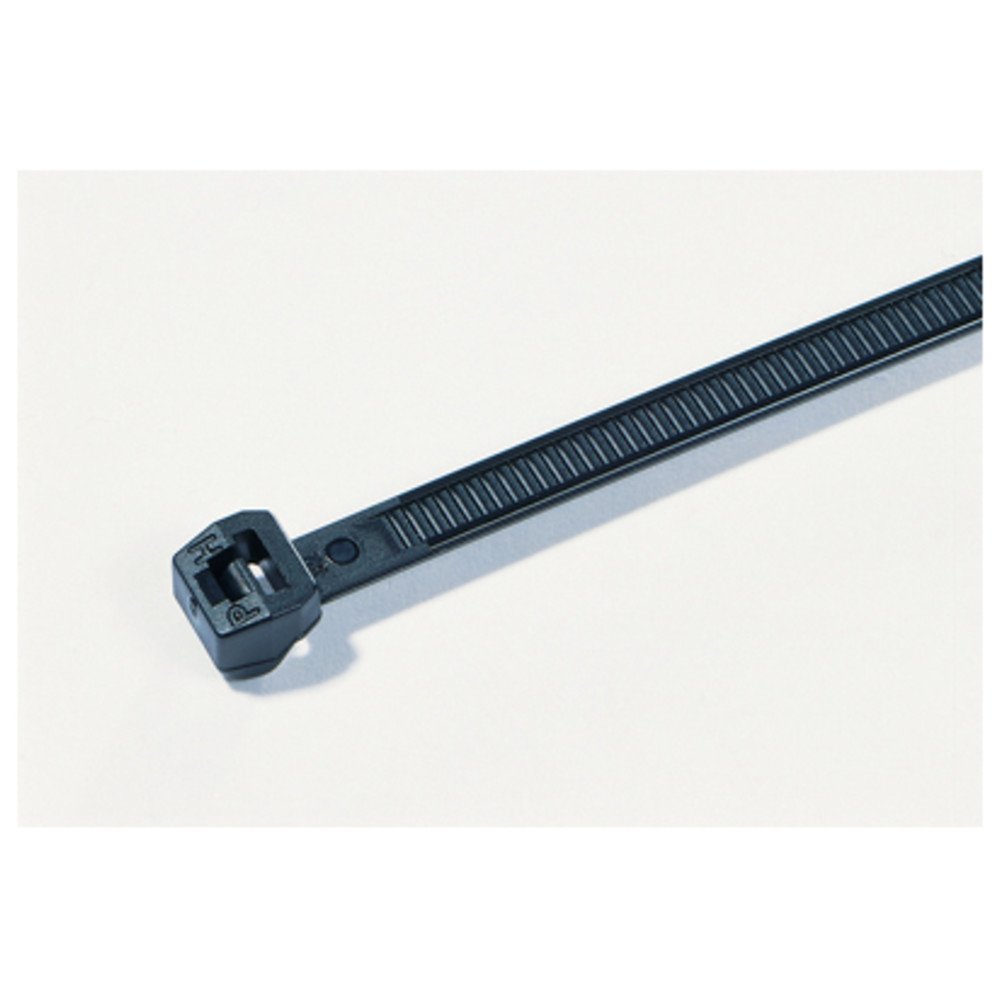Kabelbinder hitzestabil außenverzahnt, 100 x 2,5 mm, schwarz
