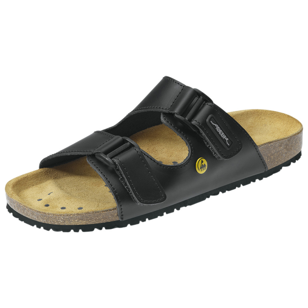 Abeba ESD-Sandale Nature 4080/4085, Größe 34, schwarz