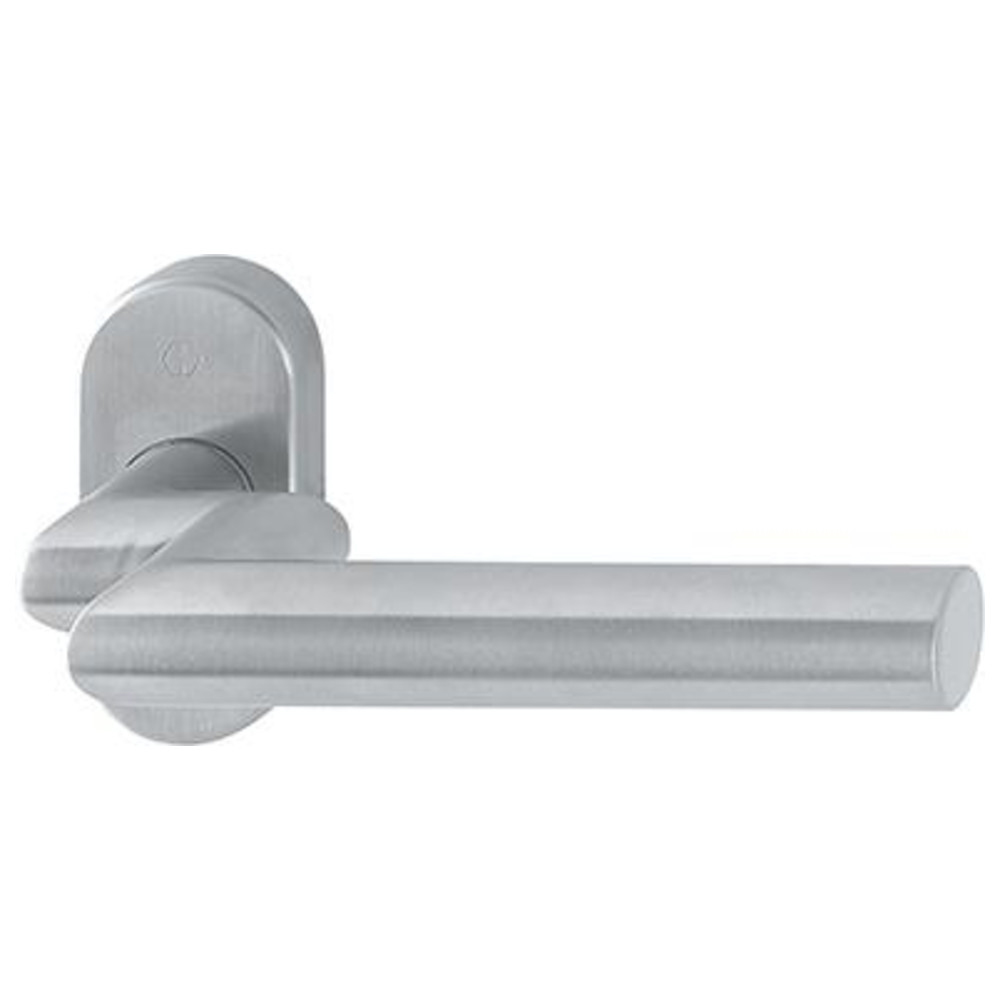 PT-Rosetten-Türgriff-Halbgarnitur ohne Schlüsselrosette E1400GF2/55 HG, F69,8 mm