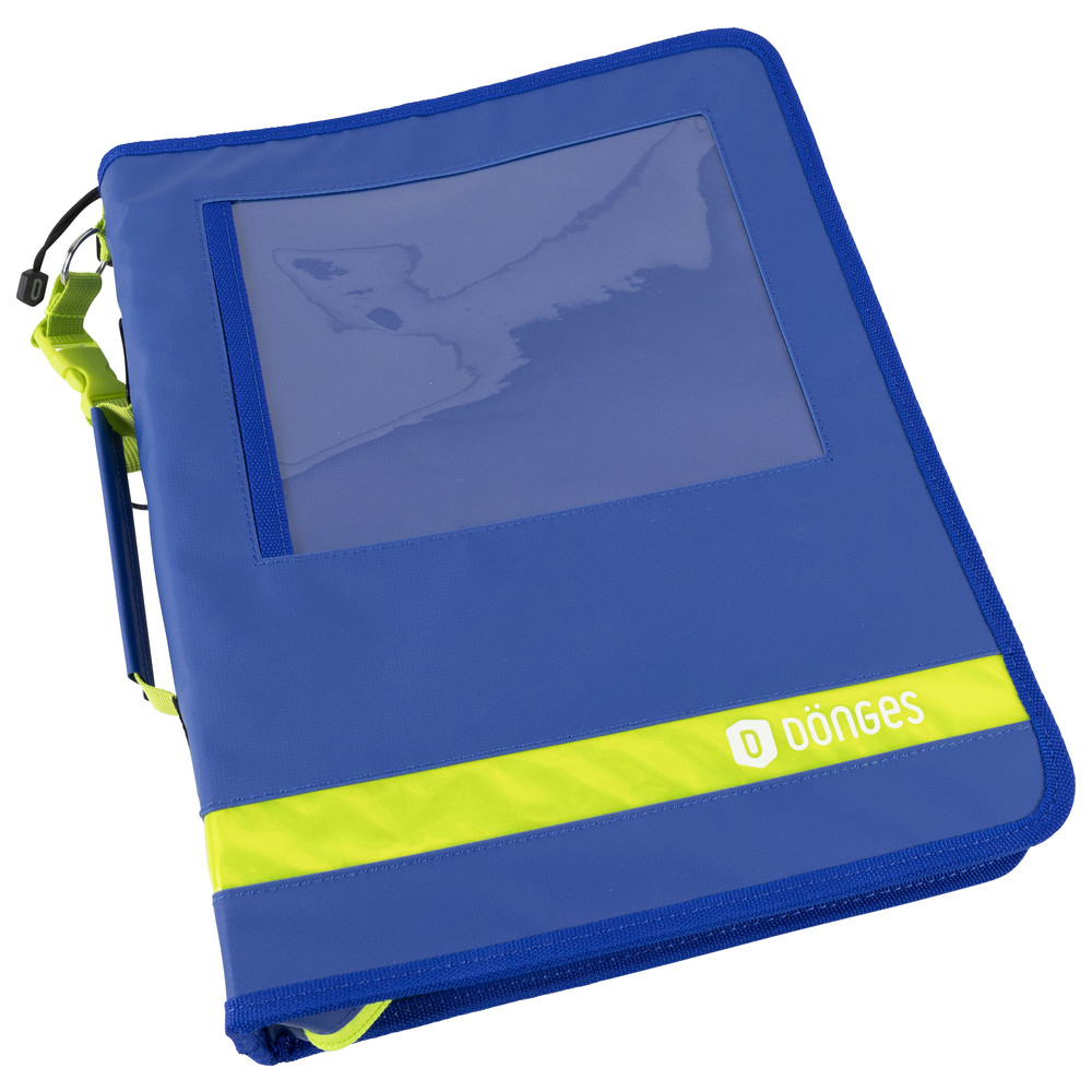 Dokumentenmappe Komfort Plus, blau/gelb