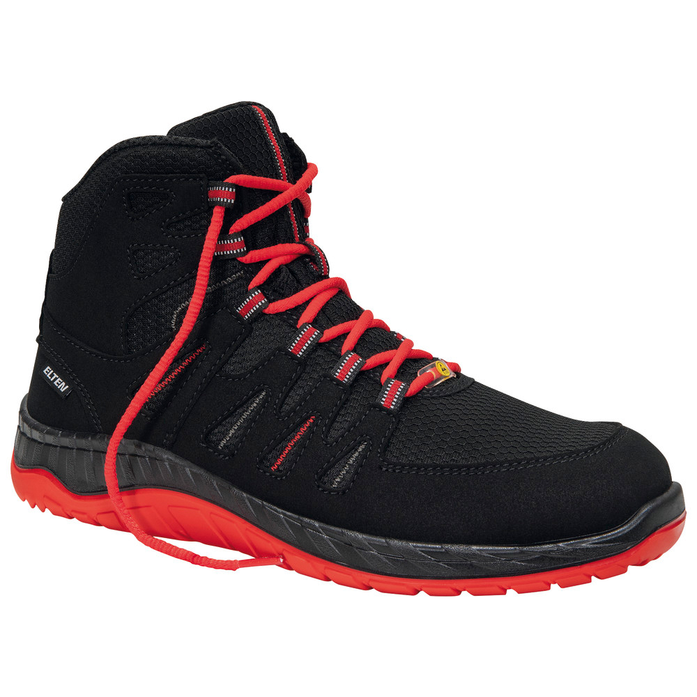 ESD-Sicherheitsschuh Maddox Black-Red Mid, 35, schwarz/rot