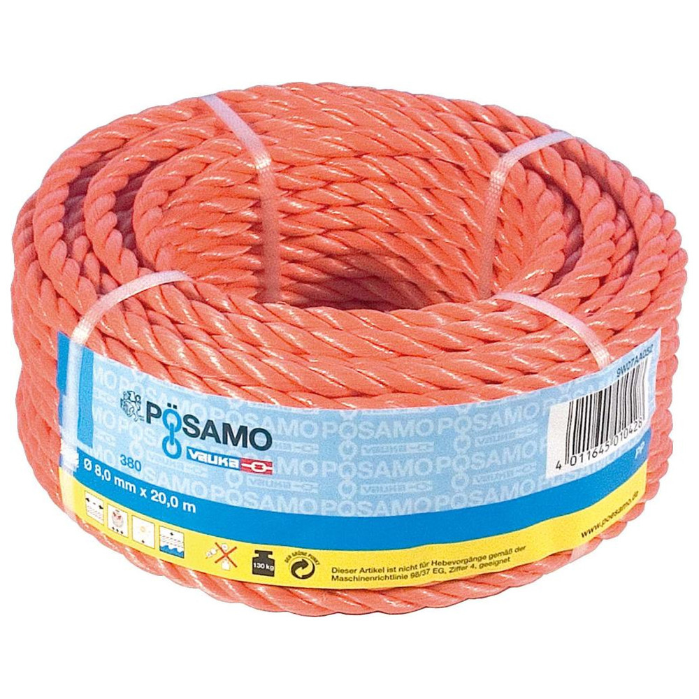 Seil gedreht PPD 10 mm a 25morange