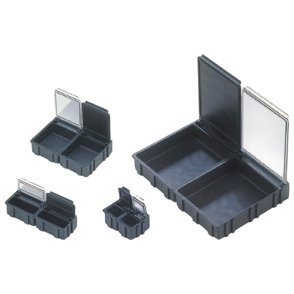WETEC SMD-Klappbox, ESD, 16 x 12 x 15 mm, klein, transparent