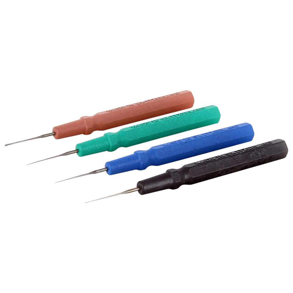 WETEC Mikro-Öler, ESD, 0,2 - 0,3 - 0,5 - 0,7 mm, schwarz, blau, grün, rot