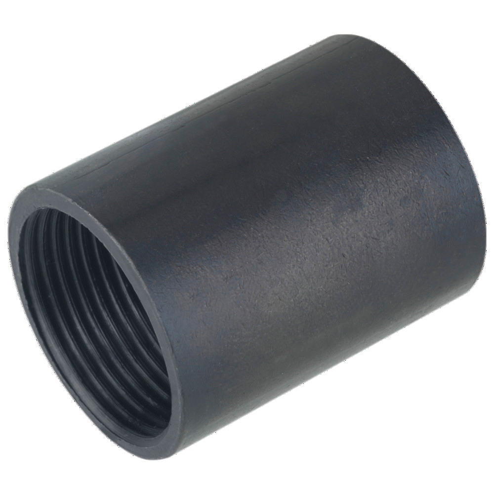 Stahlrohr-Gewindemuffe SM-E, Ø mm - Zoll 16 mm, brüniert, schwarz
