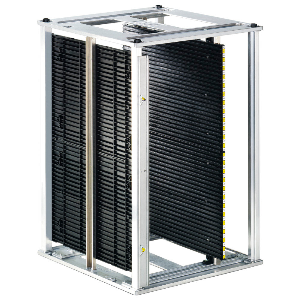 Leiterplattenmagazin Serie 600 montiert, 355x320x563 mm, 601.1/Polystyrol