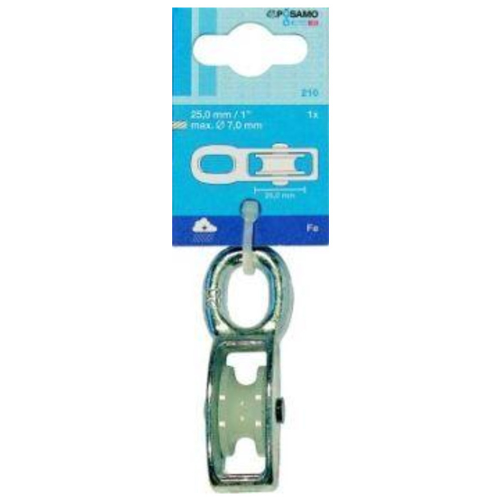 Blockseilrolle, einfach, für Seil 7 mm 25 mm a 1Stck