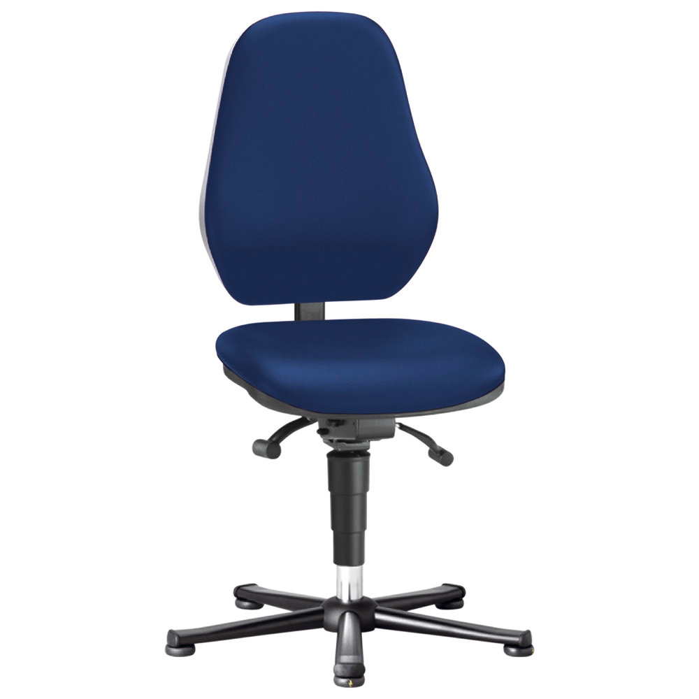 Bimos Drehstuhl Basic 1, mit Gleiter, ESD, blau, Synchrontechnik