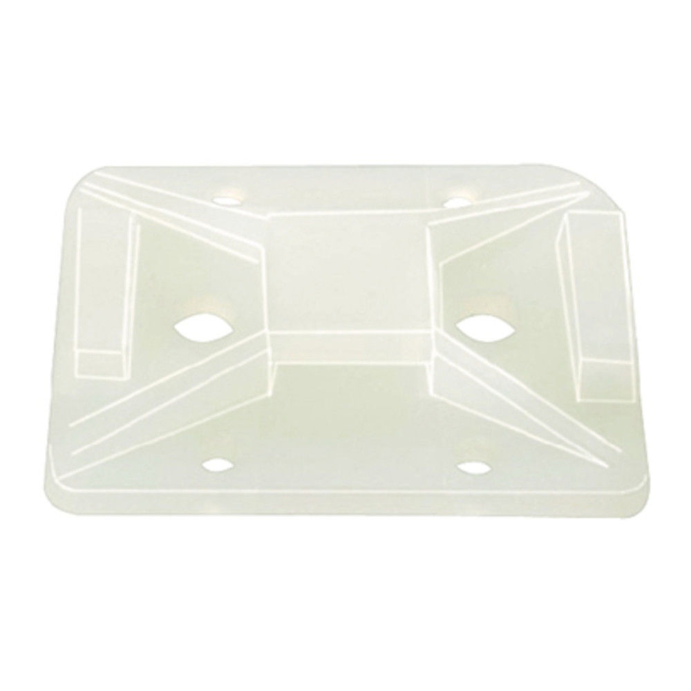 WETEC Befestigungssockel, 25,8 x 25,8 x 6,1 mm, natur, Bohren/Kleben
