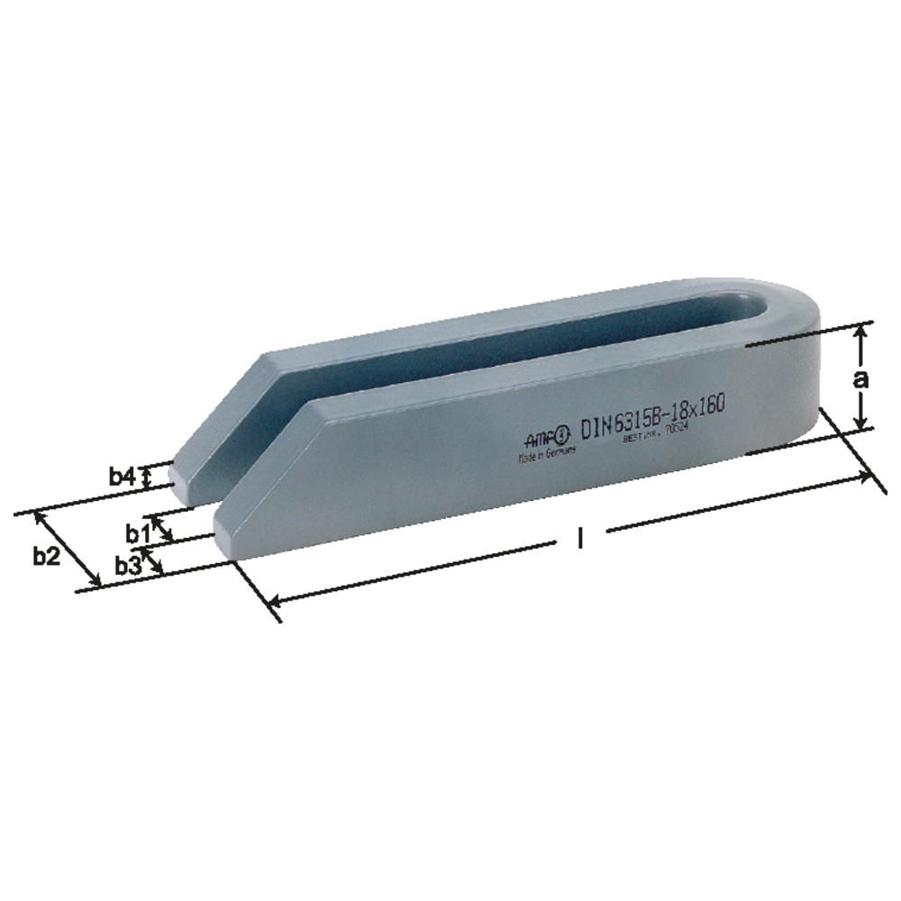 Spanneisen DIN 6315 B 11 x 100 mm