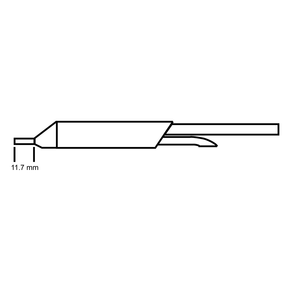 Metcal Entlötpatrone für MX-DS1, 1,27/2,03 mm, lang, 485 °C