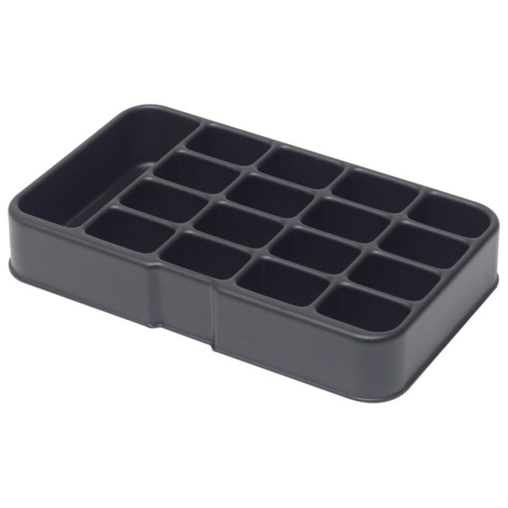 Warmbier Standardeinlage, ESD, Fächer 16 + 1 Stück, 20 x 30/80 x 30 mm