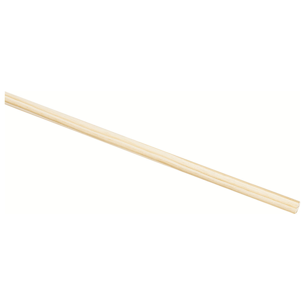 Holzbesenstiel 120 cm, Rundkopf
