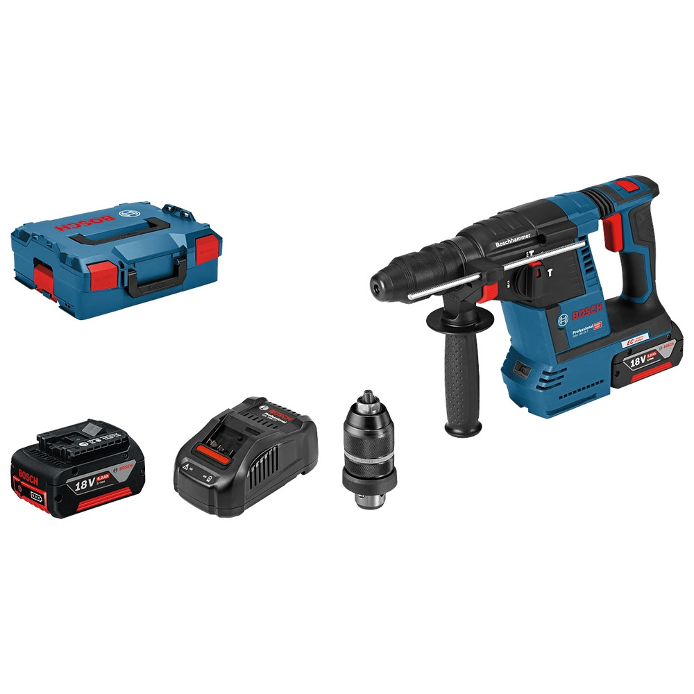 Akku-Bohrhammer GBH 18V-26 F, SDS plus, 2 x 5,0 Ah, L-BOXX