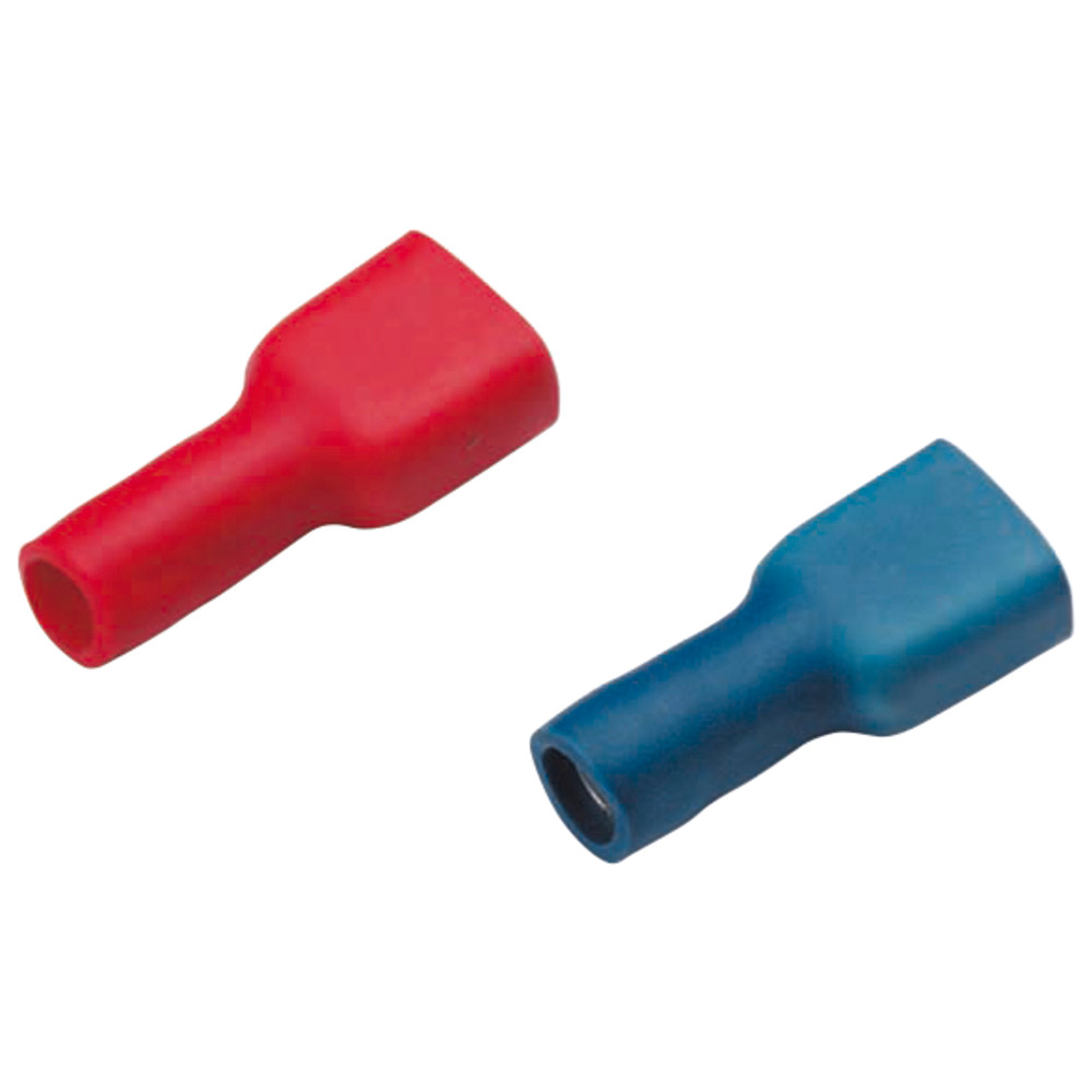 Flachsteckhülsen, vollisoliert, gelb, 4,8 x 0,5 mm