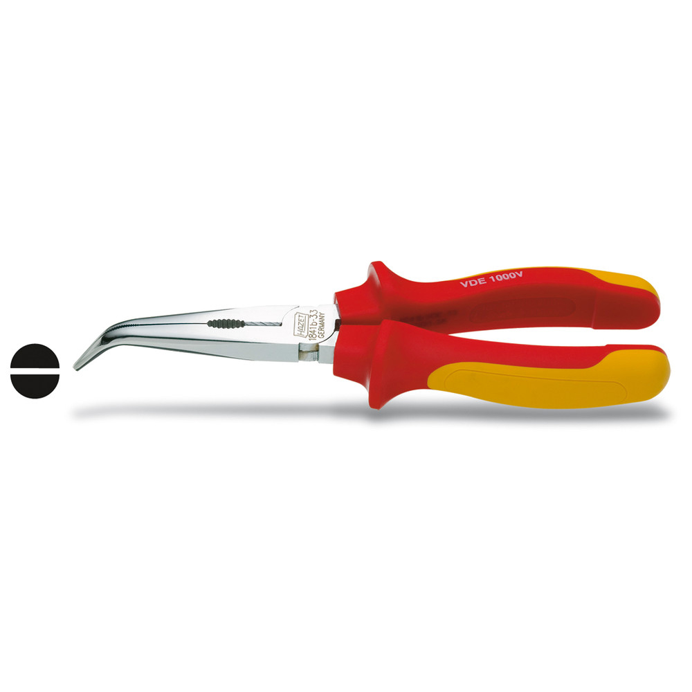 Flachrund-Zange VDE 1841BVDE-33 - Gesamtlänge: 200 mm