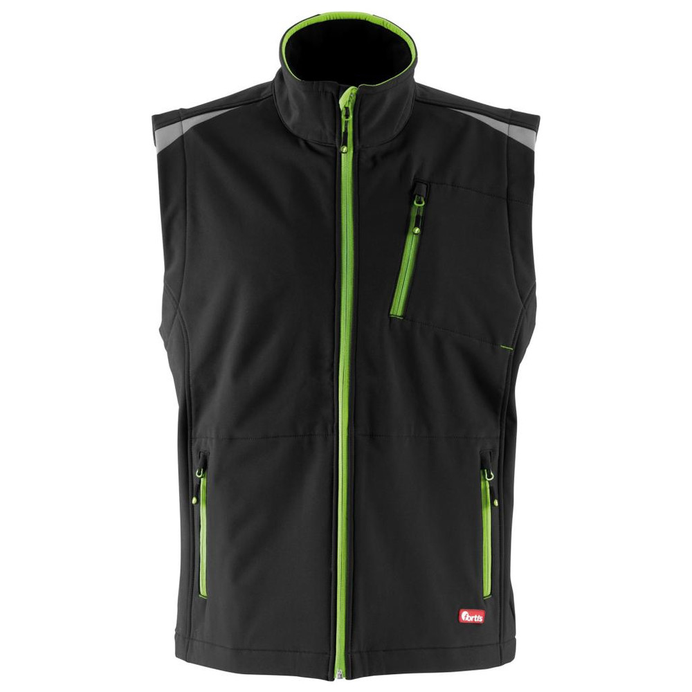 Herren Weste 24, Black/lime green, Gr. 3XL