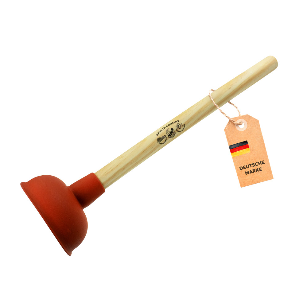 Ausgussreiniger mit Holzstiel (Pömpel), Ø 110 mm, 110 mm