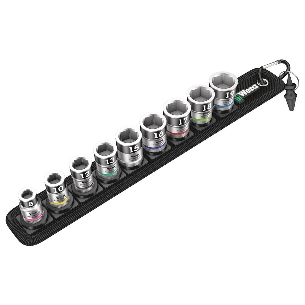 Steckschlüsseleinsatz- Satz mit Haltefunktion 3/8" 10-teilig Wera