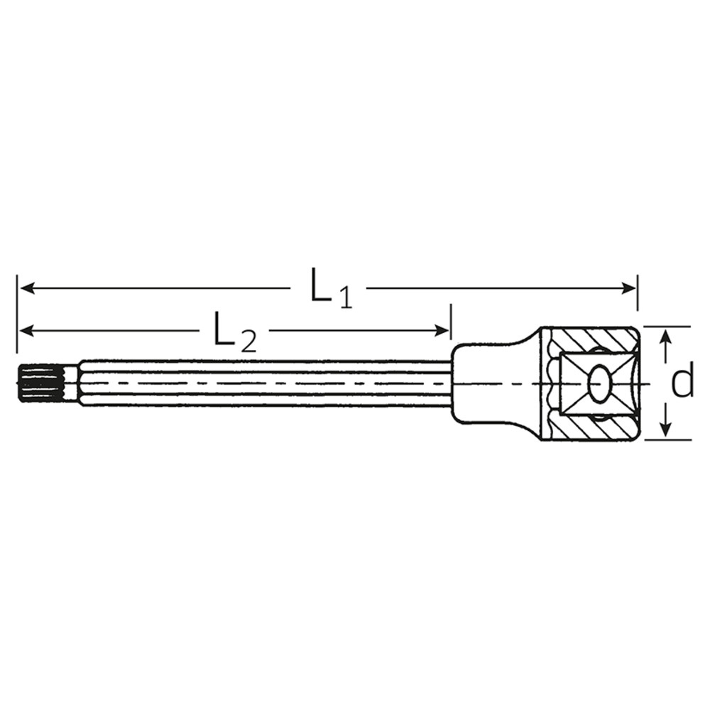 3054X Schraubendrehereinsätze 1/2 M10