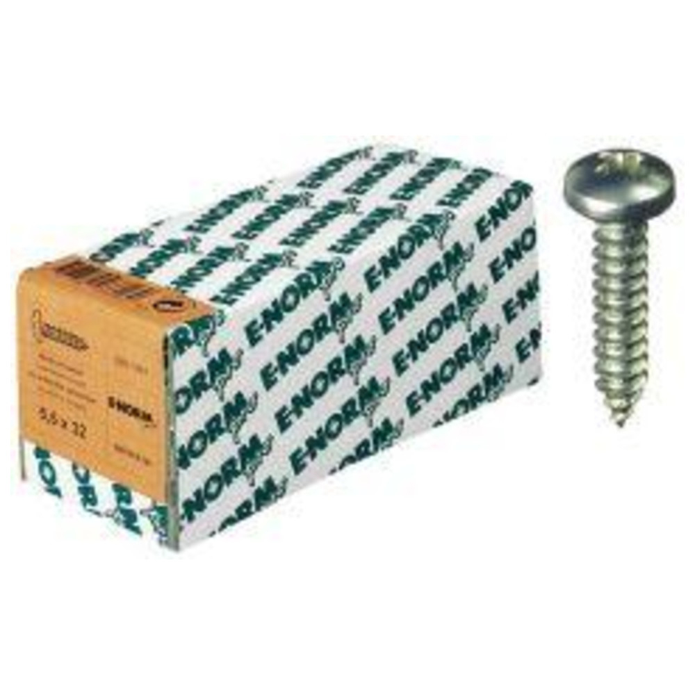 Blechschrauben DIN 7981 ST galZn -C-H 3,5 x 9,5 KP E-NORMpr