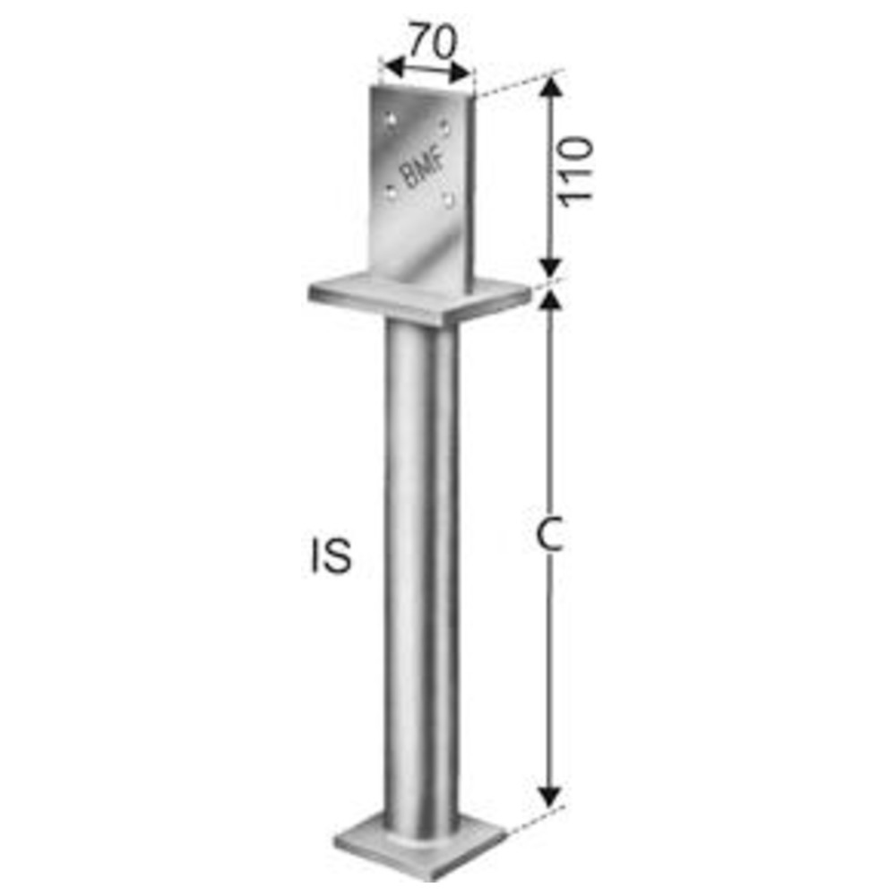 Stützenfuß PIS70G-B SST