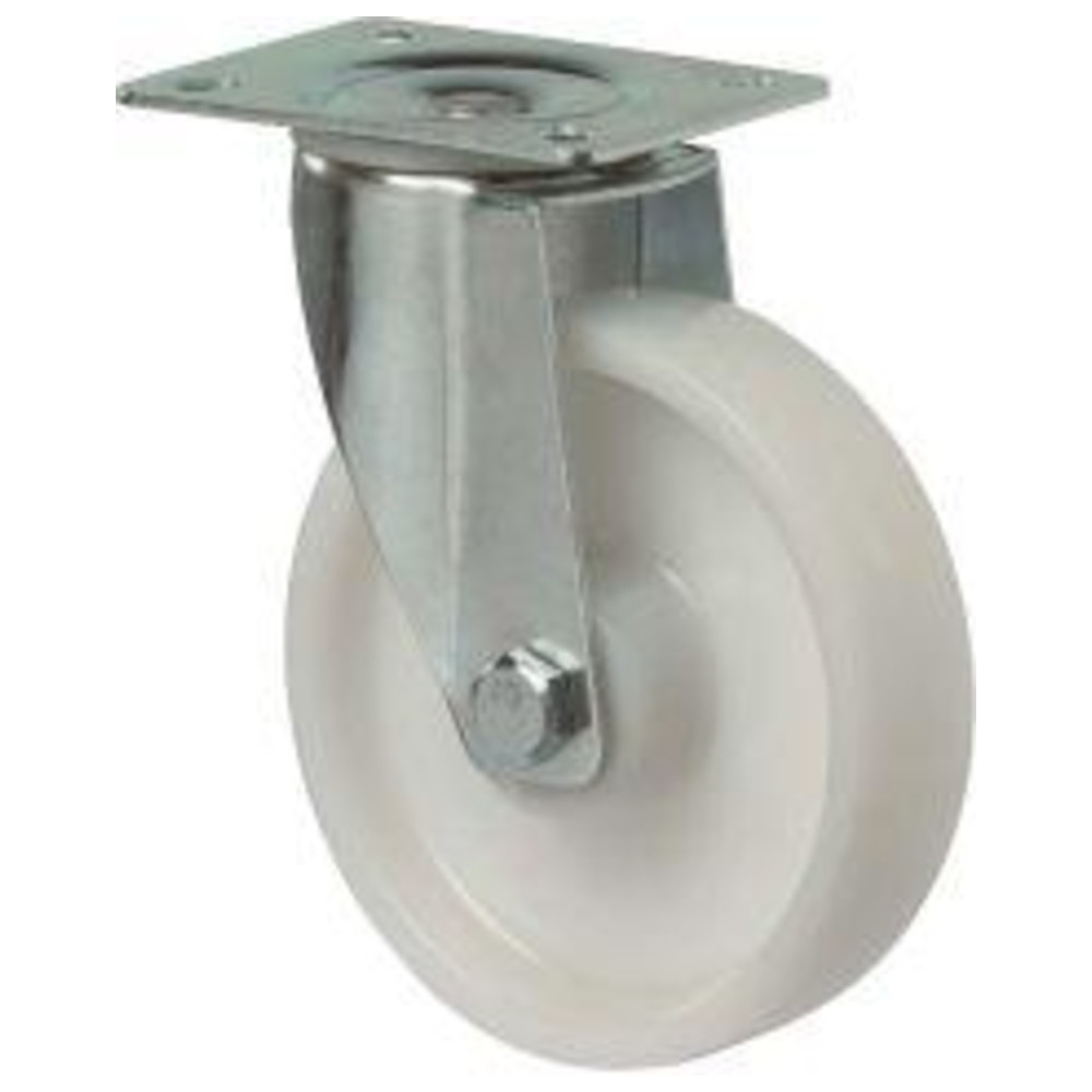 Lenkrolle 100 mm Stahlbl verz Poly LG.R