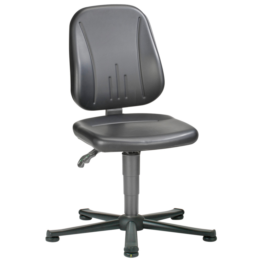 Bimos Arbeitsstuhl Unitec 1 mit Gleiter, ESD, schwarz (Kunstleder)