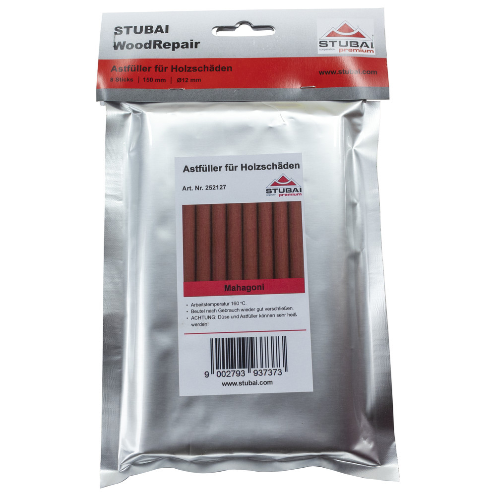 WoodRepair Kompakt Beutel, Mahagoni, 8 Sticks