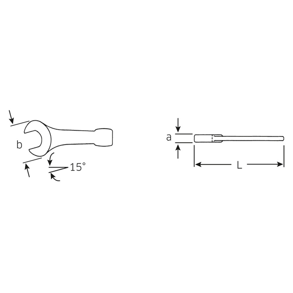 4204 Schlag-Maulschlüssel 100 mm