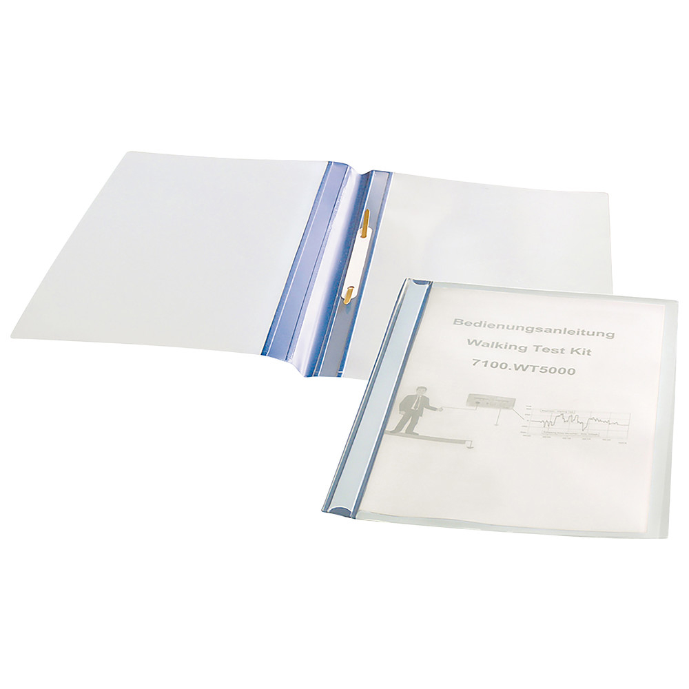 Schnellhefter IDP-STAT, ESD, blau/transparent