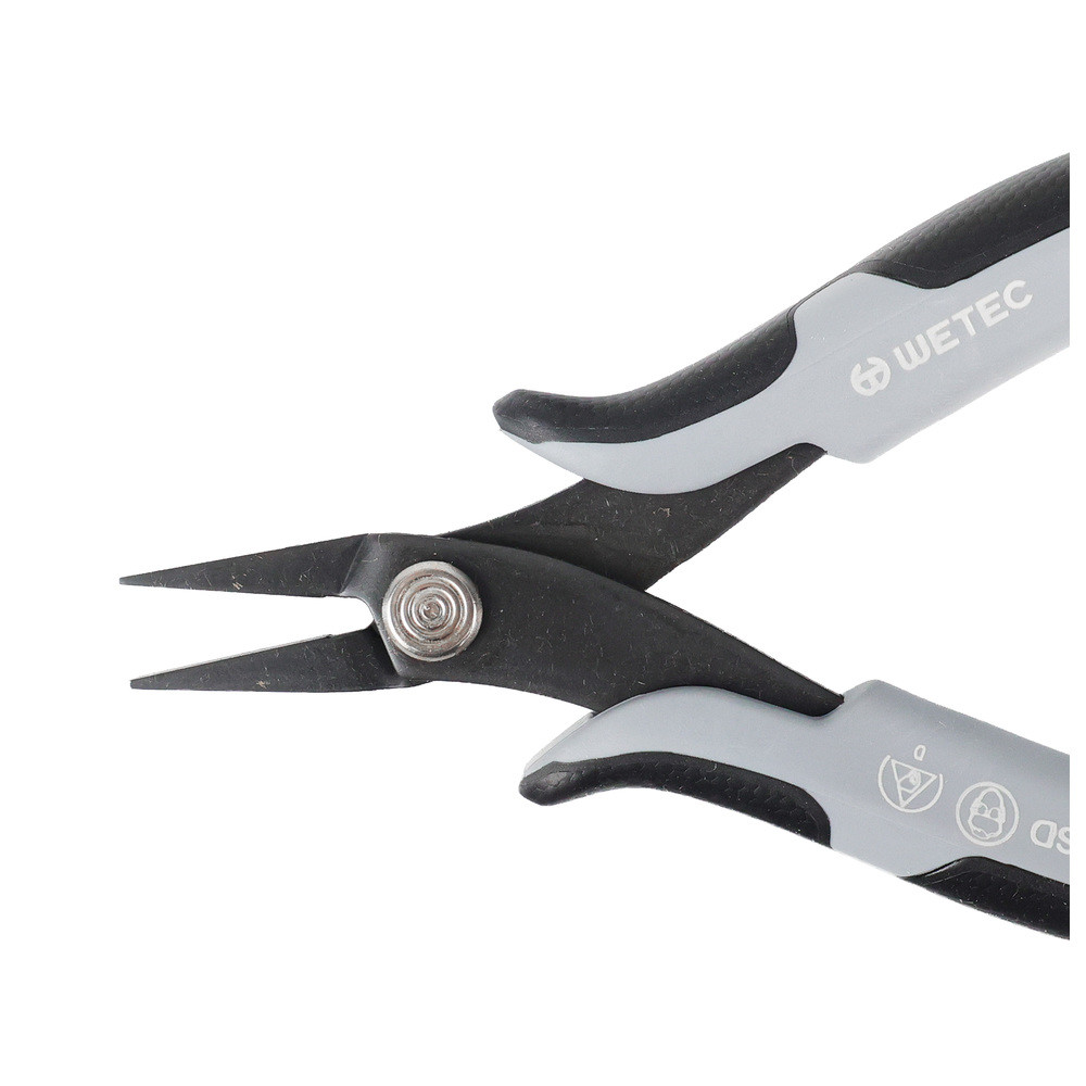 WETEC ECO Mini-Flachzange, kurz, Greifflächen glatt, 3,0 mm, ESD-Griffe, Bild 4