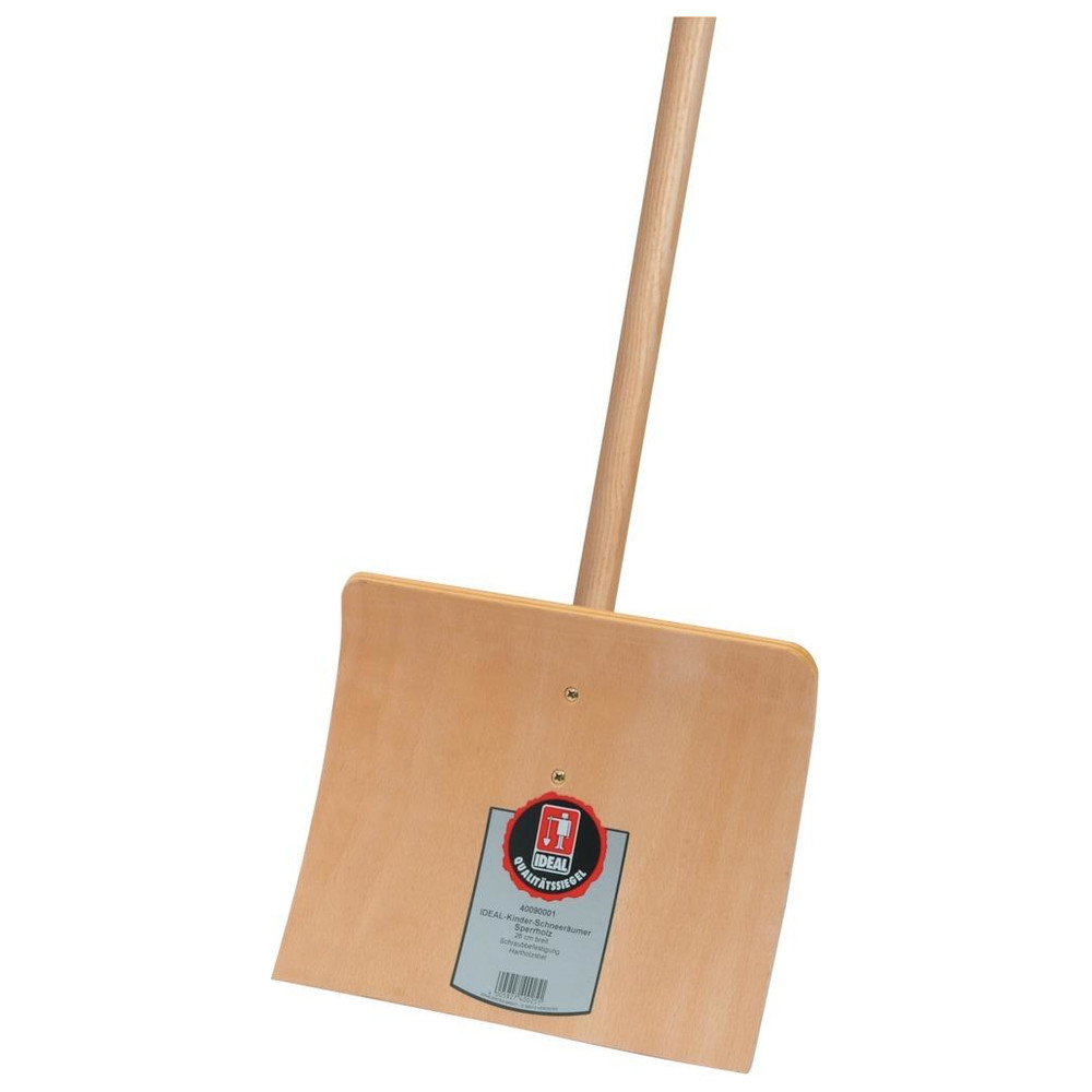Kinder-Schneeschieber Holz mit Stiel
