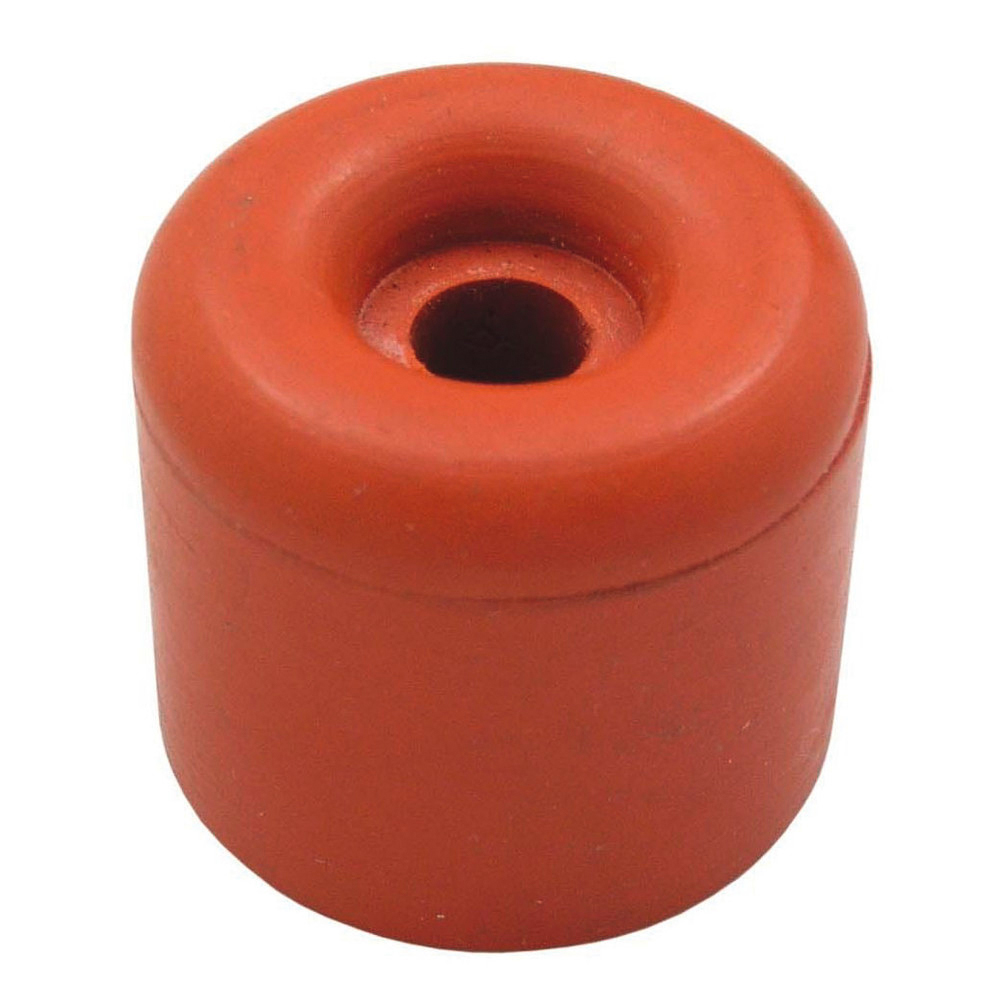 Türstopper aus Gummi, rot-orange, 30 x 26 mm