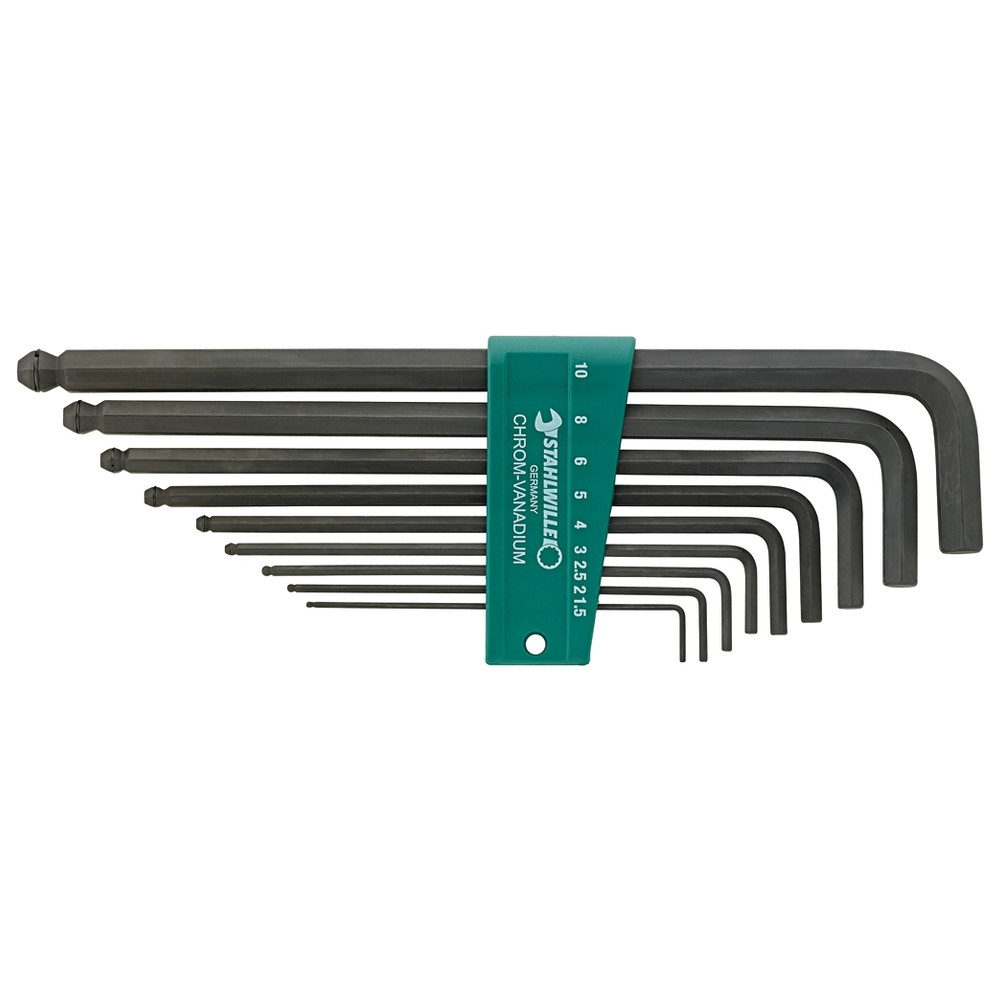 Kugelkopf-Winkelschraubendreher-Satz 10767H/9, 9-teilig, 1,5-10 mm