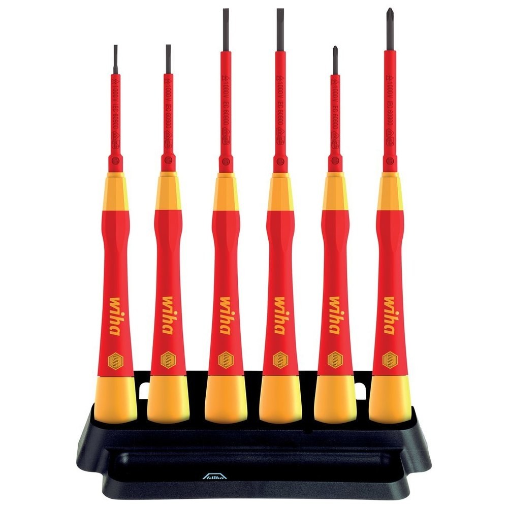 VDE-Elektronik- Schraubendreher-Satz 7-teilig Schlitz/PH im Halter Wiha