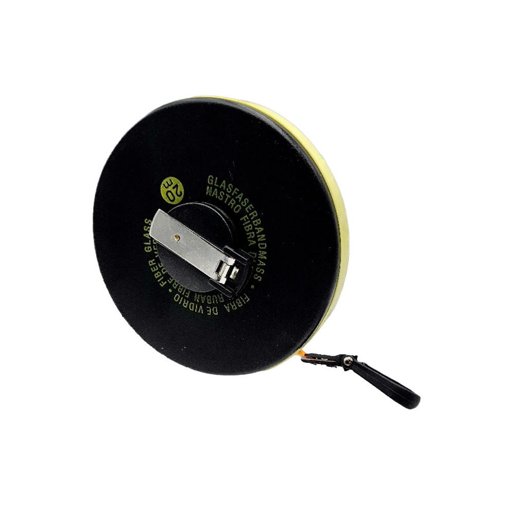 QF-Kapselbandmass, Fiberglass, rund, 20 m, Bandbreite 13 mm