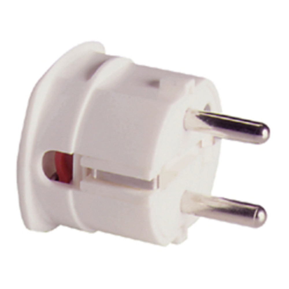 Schuko-Winkelstecker, DIN 49440/441, PVC, weiß
