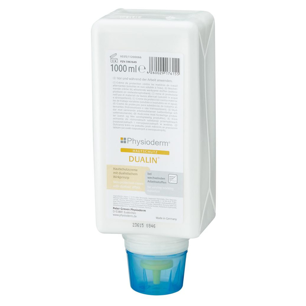 Hautschutzcreme Dualin, 1000 ml Faltflasche
