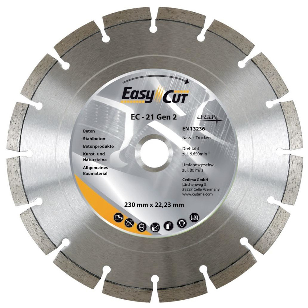 Diamant-Trennscheibe EC- 21 180 x 2,3 x 12 x 22,23 mm