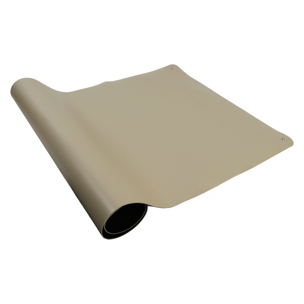 WETEC Tischbelag, ESD, 610 x 1.220 mm, beige, gerundete Ecken, 2 x 10 mm DK, Bild 4
