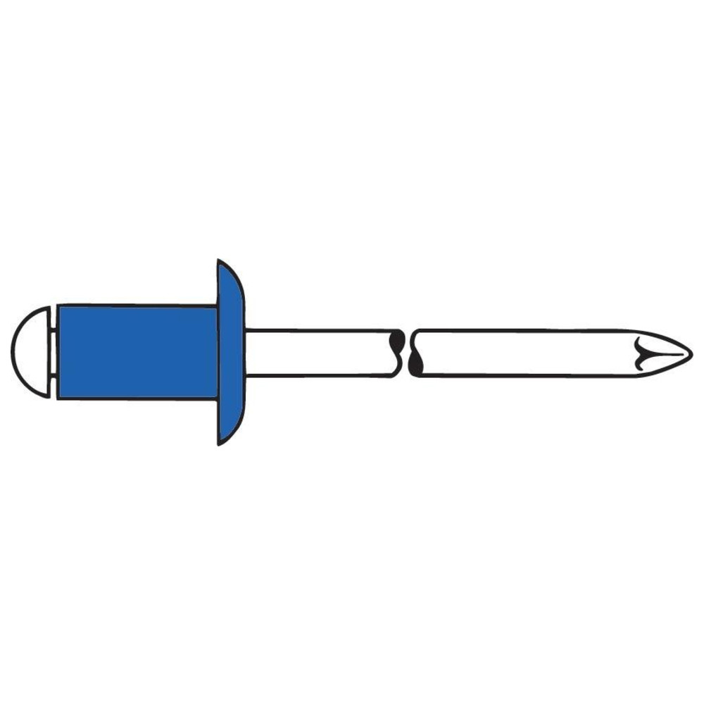 Blindniet Stahl Standard Flachrundkopf 3 x 10 mm